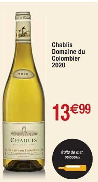 chablis domaine du colombier 2020