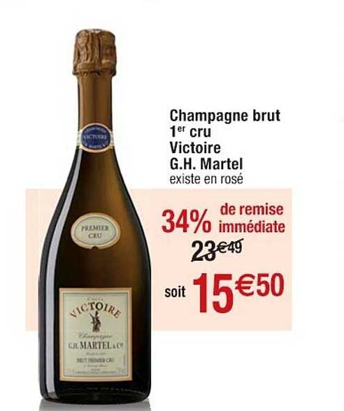 champagne brut 1er cru victoire g.h. martel