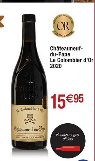 Châteauneuf-du-pape Le Colombier D'or 2020