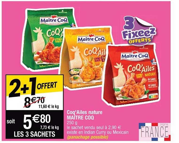 coq'ailes nature maître coq