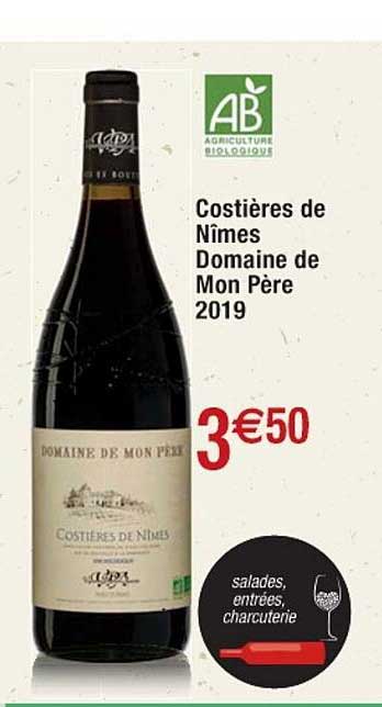 costières de nîmes domaine de mon père 2019