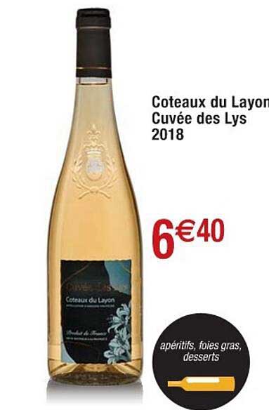 coteaux du layon cuvée des lys 2018