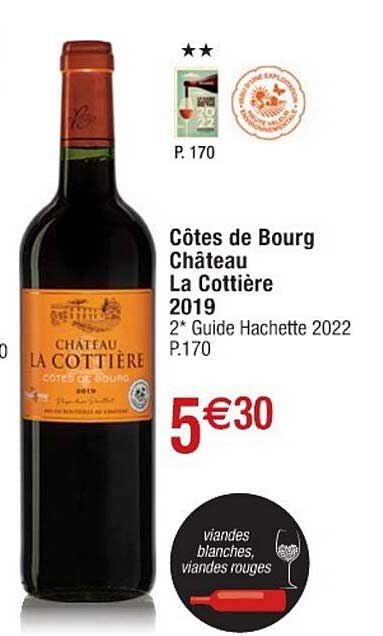 côtes de bourg château la cottière 2019