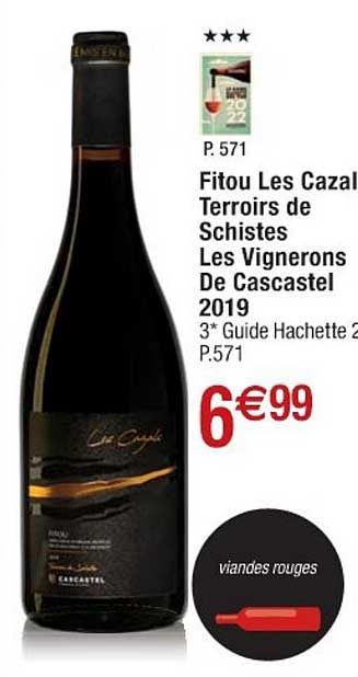 fitou les cazals terroirs de schistes les vignerons de cascastel
