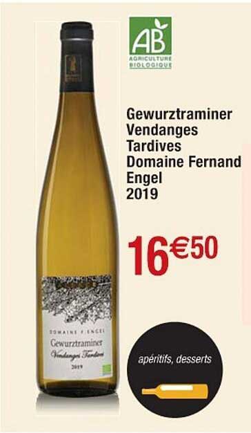 gewurztraminer vendanges tardives domaine fernand engel 2019