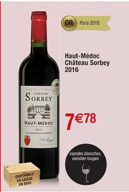 haut-médoc château sorbey 2016