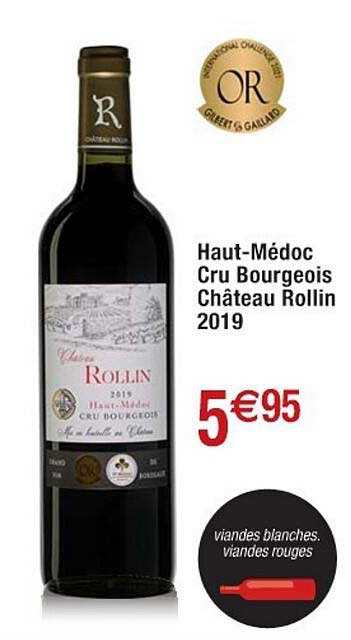 haut-médoc cru bourgeois château rollin 2019