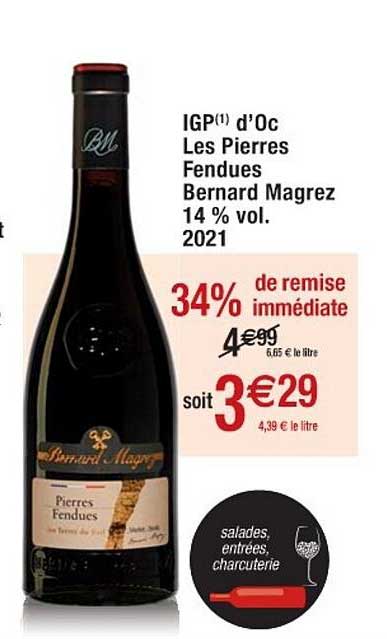 igp d'oc les pierres fendues bernard magrez 14% vol. 2021