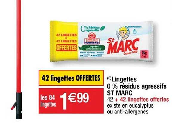 lingettes 0% résidus agressifs st marc