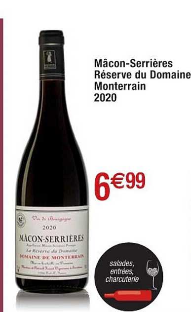 mâcon-serrières réserve du domaine monterrain 2020