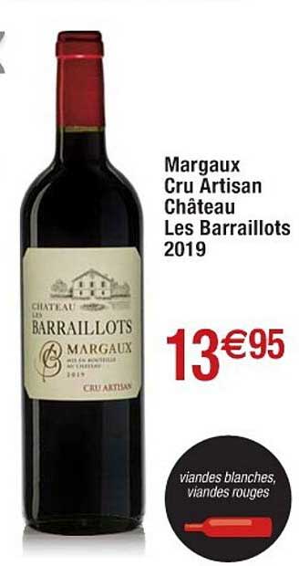 margaux cru artisan château les baraillots 2019