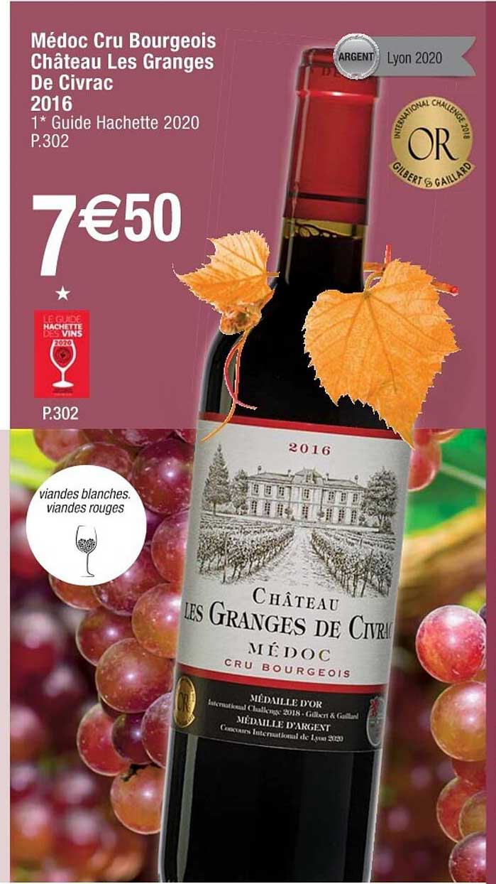 médoc cru bourgeois château les granges de civrac 2016