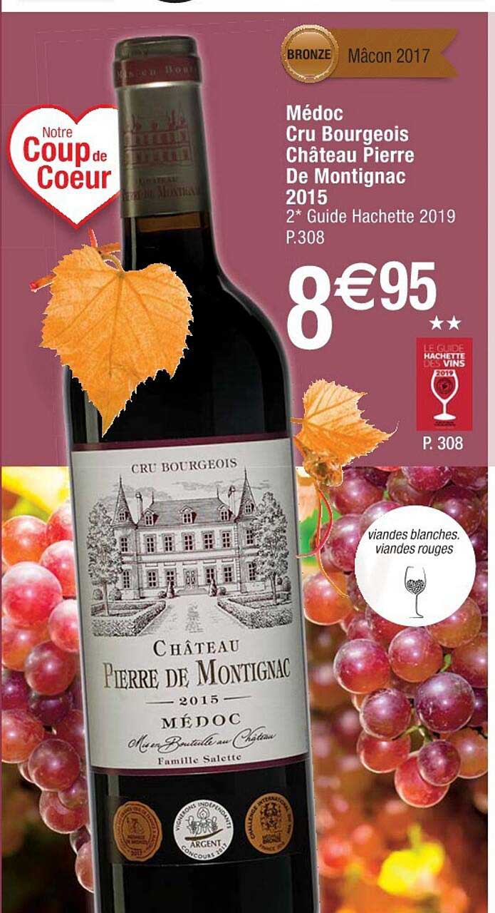 médoc cru bourgeois château pierre de montignac 2015
