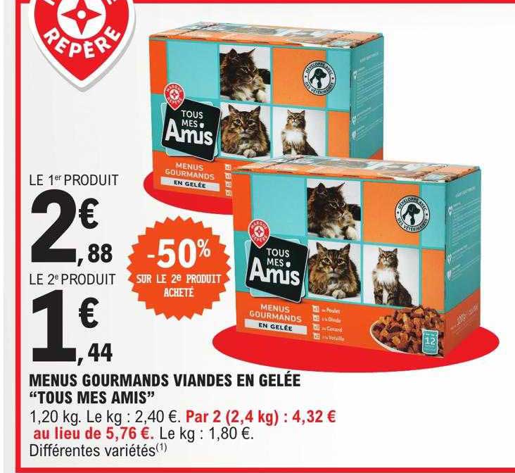 menus gourmands viandes en gelée "tous mes amis"