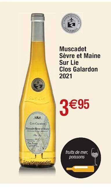 muscadet sèvre et maine sur lie clos galardon 2021