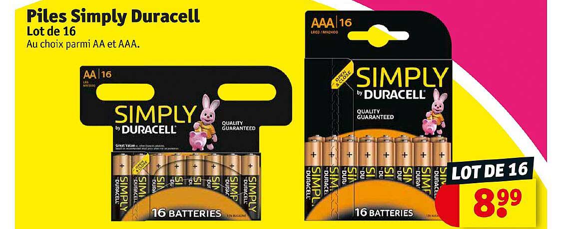 piles simply duracell