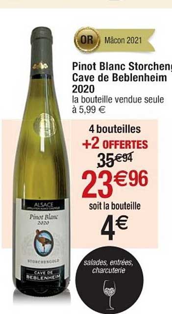 pinot blanc storchengold cave de beblenheim 2020