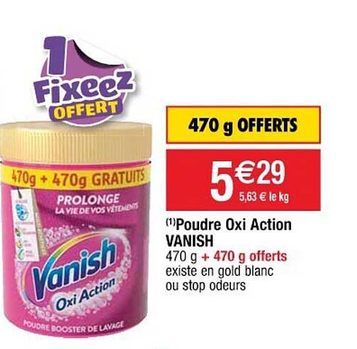 poudre oxi action vanish