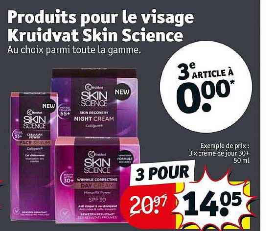 produits pour le visage kruidvat skin science