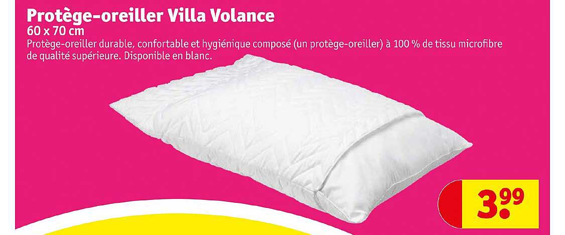protège-oreiller villa volance