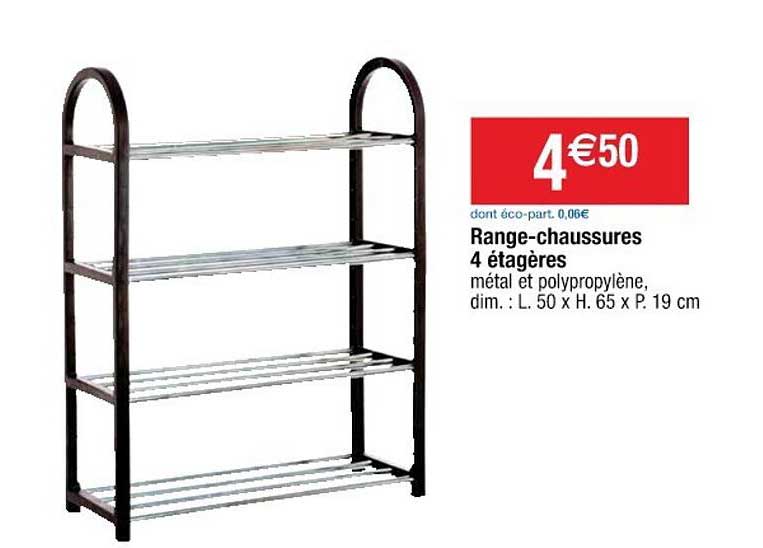 range-chaussures 4 étagères