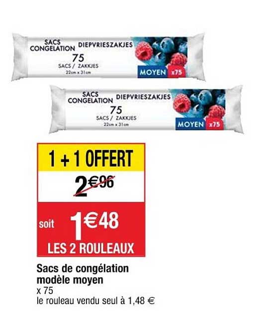 Sacs De Congélation Modèle Moyen