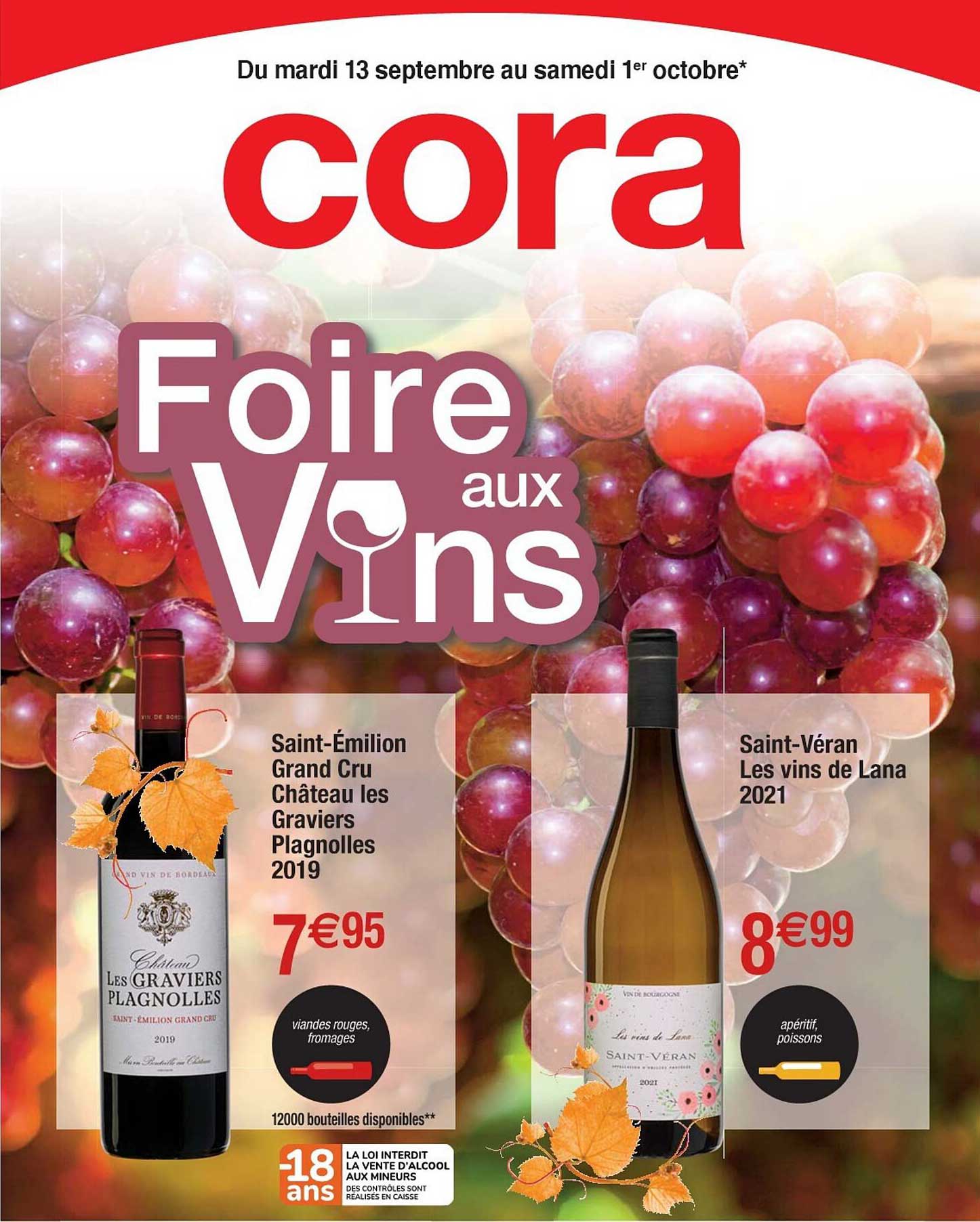 saint-émilion grand cru château les graviers plagnolles 2019, saint-véran les vins de lana 2021