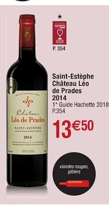 saint-estèphe château léo de prades 2014