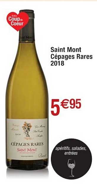 saint mont cépages rares 2018