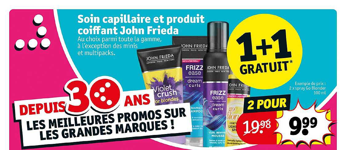 soin capillaire et produit coiffant john frieda