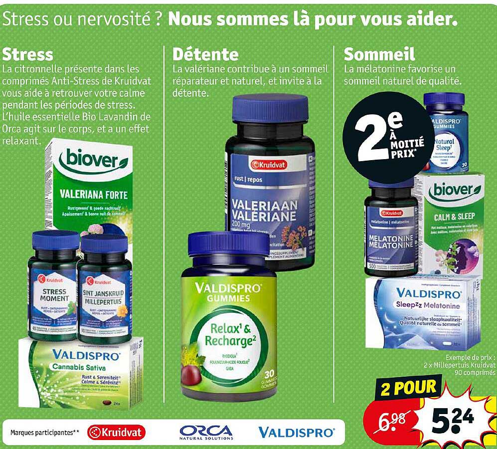 stress, détente, sommeil