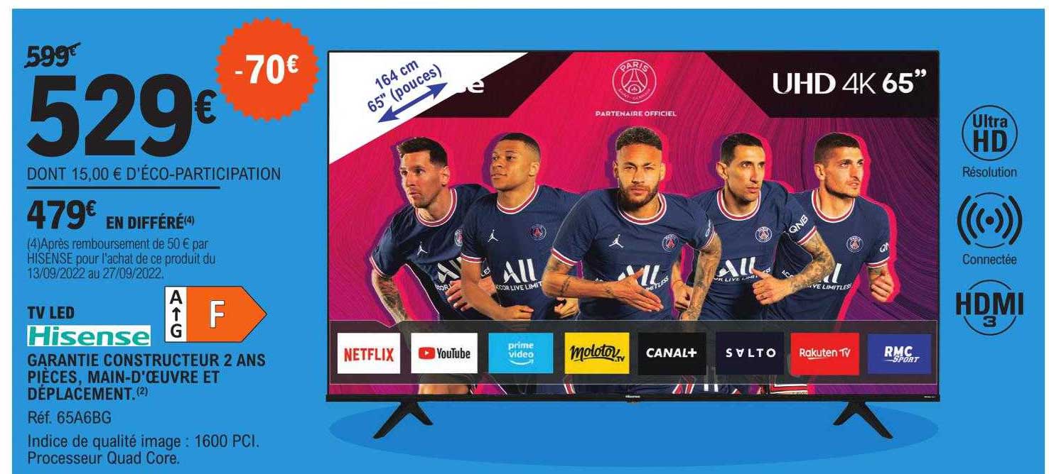 Tv Led Hisense 164 Cm 65"