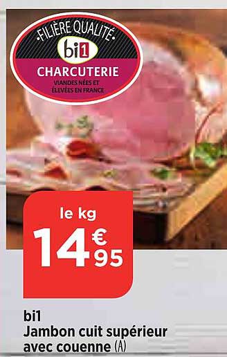 Bi1 Jambon Cuit Supérieur Avec Couenne