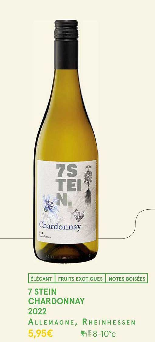 7 stein chardonnay 2022 allemagne, rheinhessen