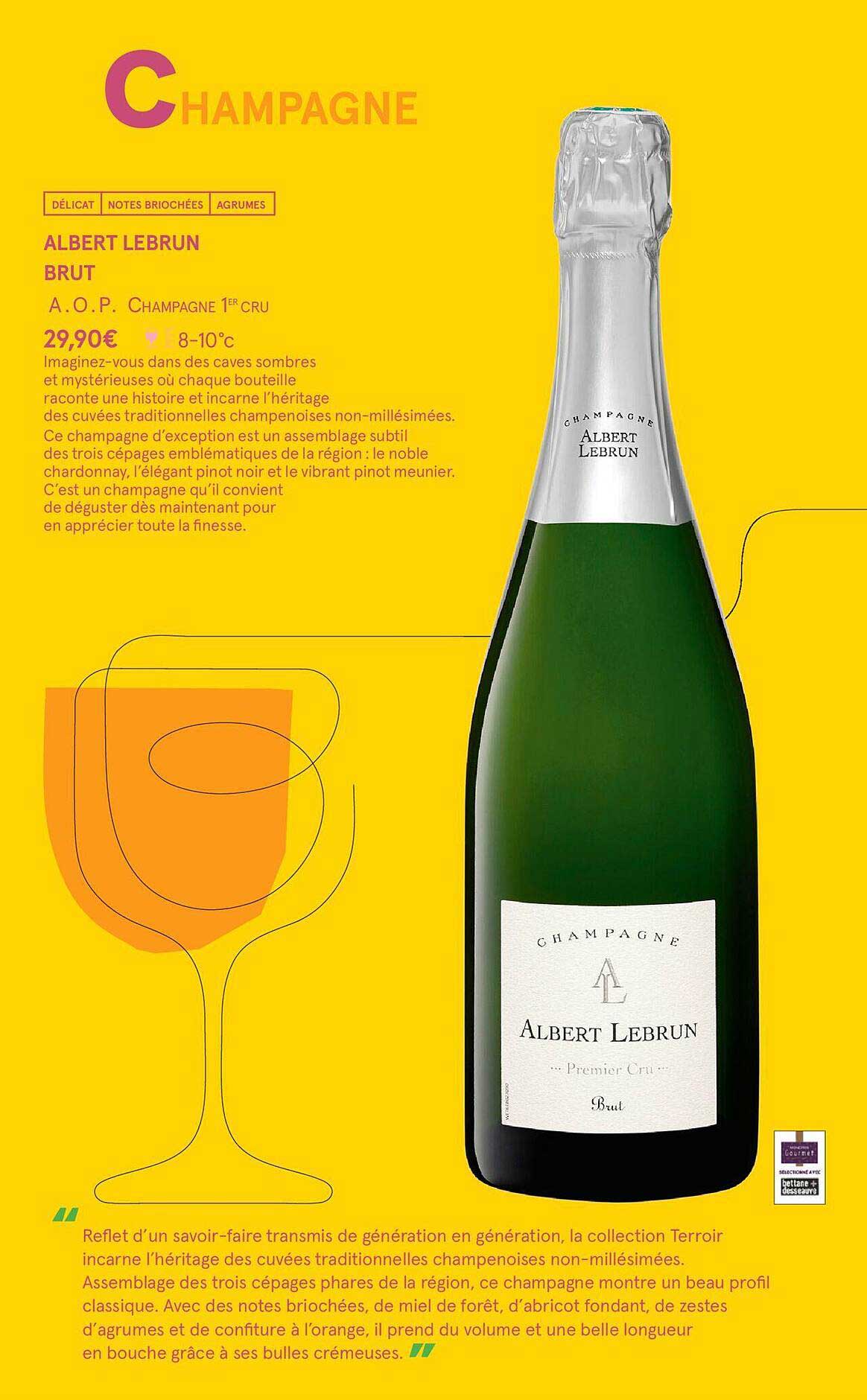 albert lebrun brut a.o.p. champagne 1er cru