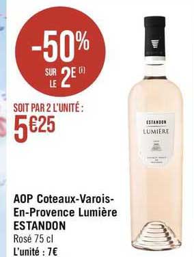 aop côteaux-varois-en-provence lumière estandon