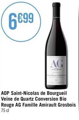 aop saint-nicolas de bourgueil veine de quartz conversion bio rouge ag famille amirault grosbois