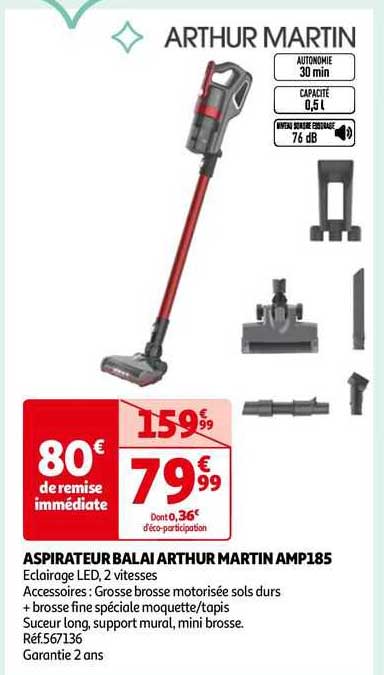 Aspirateur Balai Arthur Martin Amp185