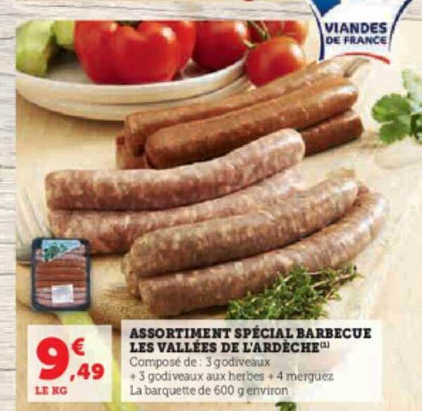 assortiment spécial barbecue les vallées de l'ardèche
