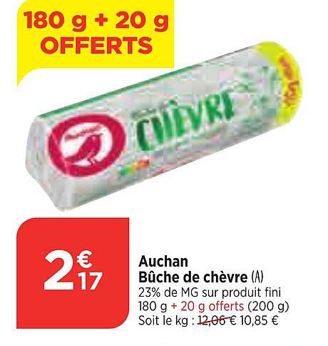 Auchan Bûche De Chèvre