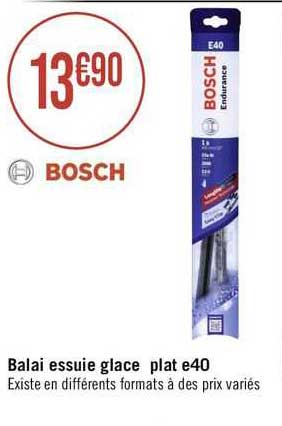 balai essuie glace plat e40 bosch