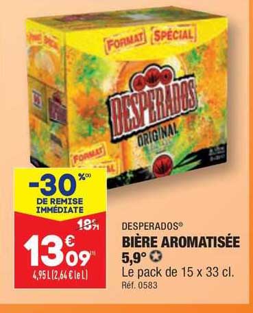 bière aromatisée 5,9° desperados