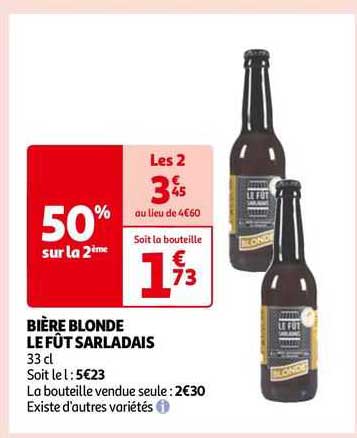 Bière Blonde Le Fût Sarladais