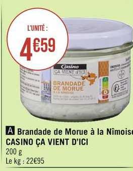 brandade de morue à la nîmoise casino ça vient d'ici
