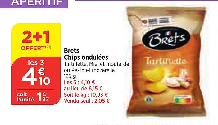 brets chips ondulées