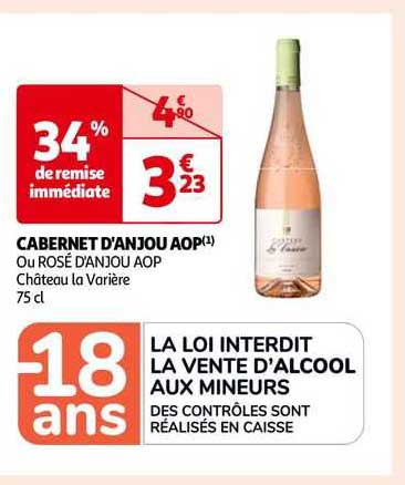 cabernet d'anjou aop ou rosé d'anjou aop château la varière