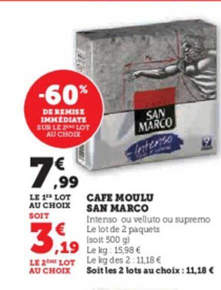 café moulu san marco