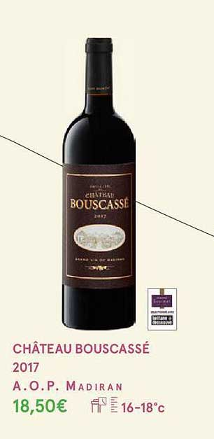 château bouscassé 2017 a.o.p. madiran