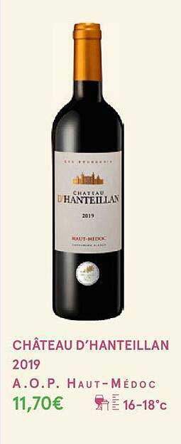 château d'hanteillan 2019 a.o.p. haut-médoc