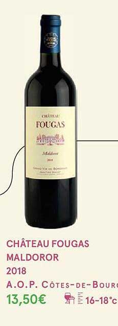 château fougas maldoror 2018 a.o.p. côtes-de-bourge